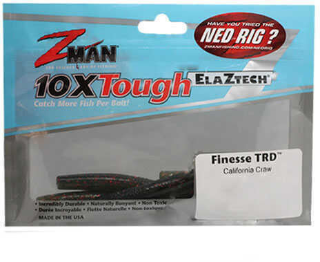 Z-Man Finesse TRD 2.75-Inch Bait, California Craw, 8-Pack Md: TRD275-268PK8