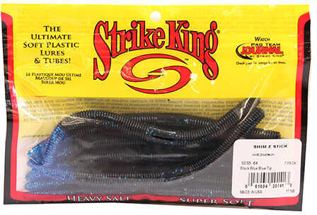 Strike King Shim E Stick 5In 8Pk Blk Blue- Tip Model: SES5-64