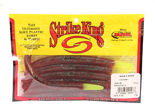 Strike King Shim E Stick 5In 8Pk Redbug-Chart Tip Model: SES5-85