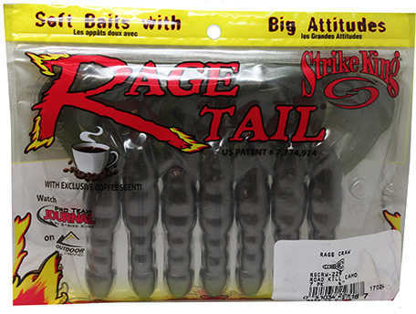 Strike King Rage Craw 4In 7Pk Roadkill Model: RGCRW-229