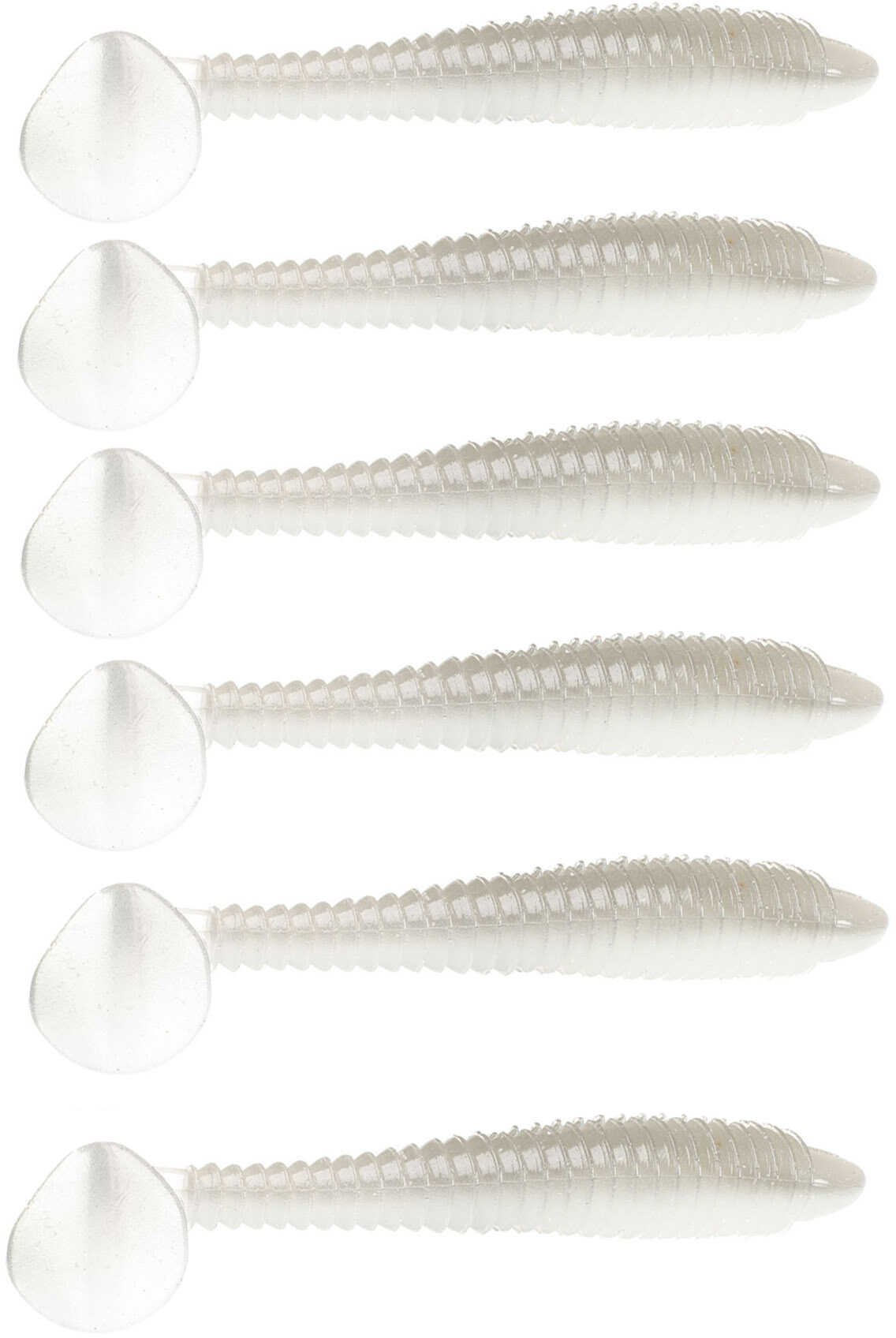 Strike King Rage Tail Swimmer 4In 6Pk Ghost Shad Model: RGSW434-151