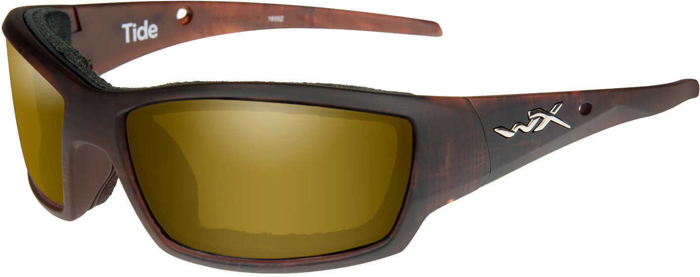 Wiley X Polarized Sunglasses Tide Amb Gld Mir/Matte Hick Br Model: CCTID04