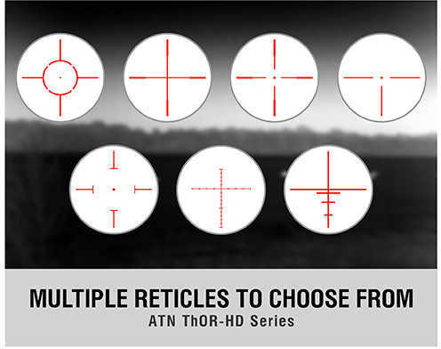 ATN ThOR-HD 640 Thermal Rifle Scope 2.5-25X 640x480mm 50mm 5 Different Reticles In Red/Green/Blue/White/Black Full HD Vi