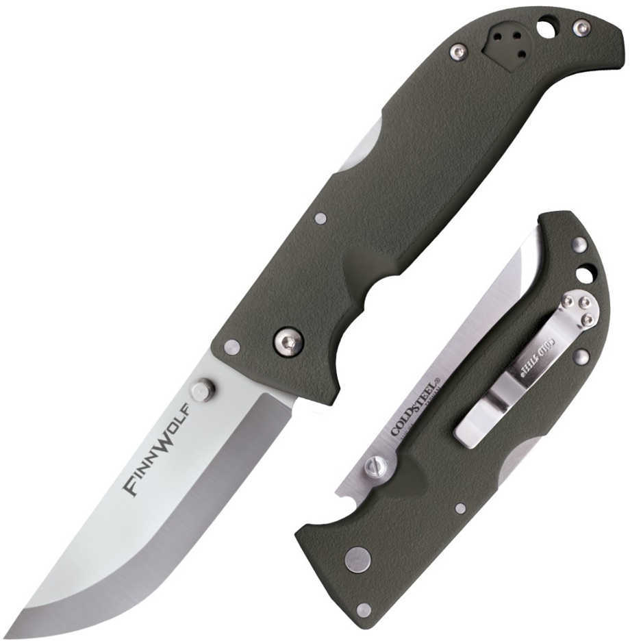Cold Steel Finn Wolf 3.5" Folding Knife Plain Edge AUS 8AStainless Pocket Clip 20NPFZ