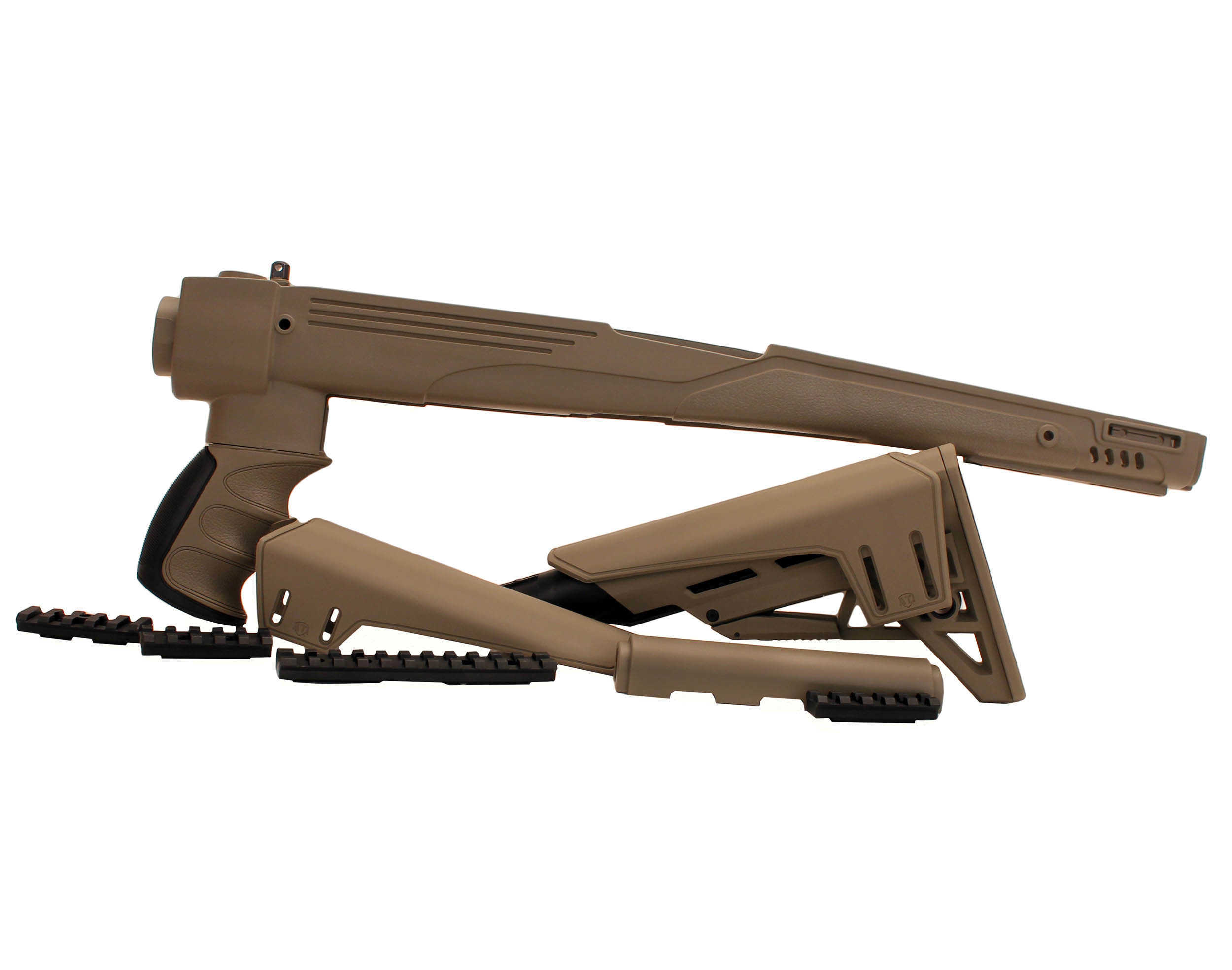 Advanced Technology Strikeforce TactLite Stock Fits SKS Adjustable Side Folding with Scorpion Recoil System Flat D