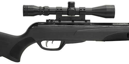 Gamo Whisper Fusion Mach 1 .22 Pellet Black Finish Synthetic Stock Dual Noise Dampening Technology Fluted Polymer Jacket
