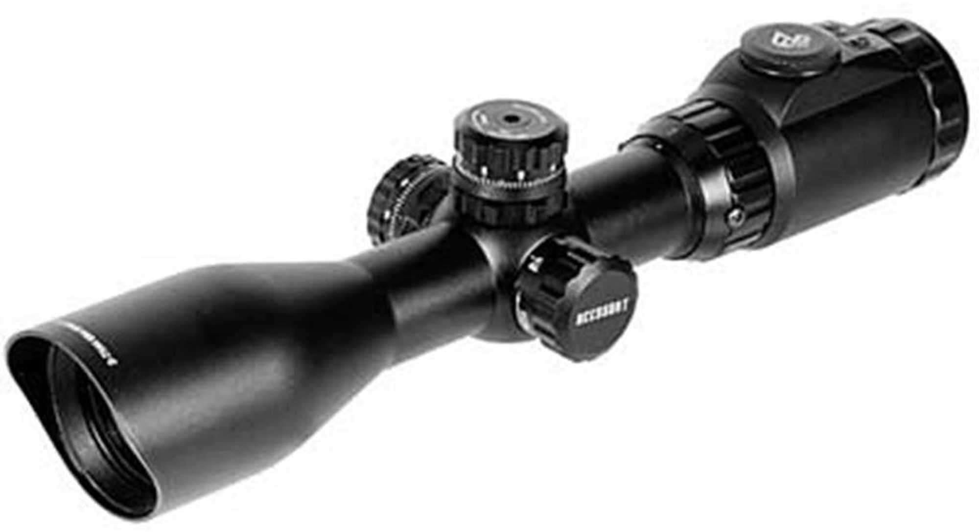 Leapers Inc. - UTG AccuShot Rifle Scope 2-7X 44 30MM 36-Color Mil-Dot Reticle Long Eye Relief Scout Black Finish SCP3-27