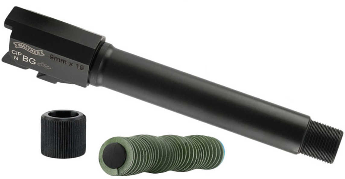 Walther Threaded Barrel Fits 9mm PPQ M1 and M2 1/" x 28 TPI Threads Includes Spring Protector 2813297