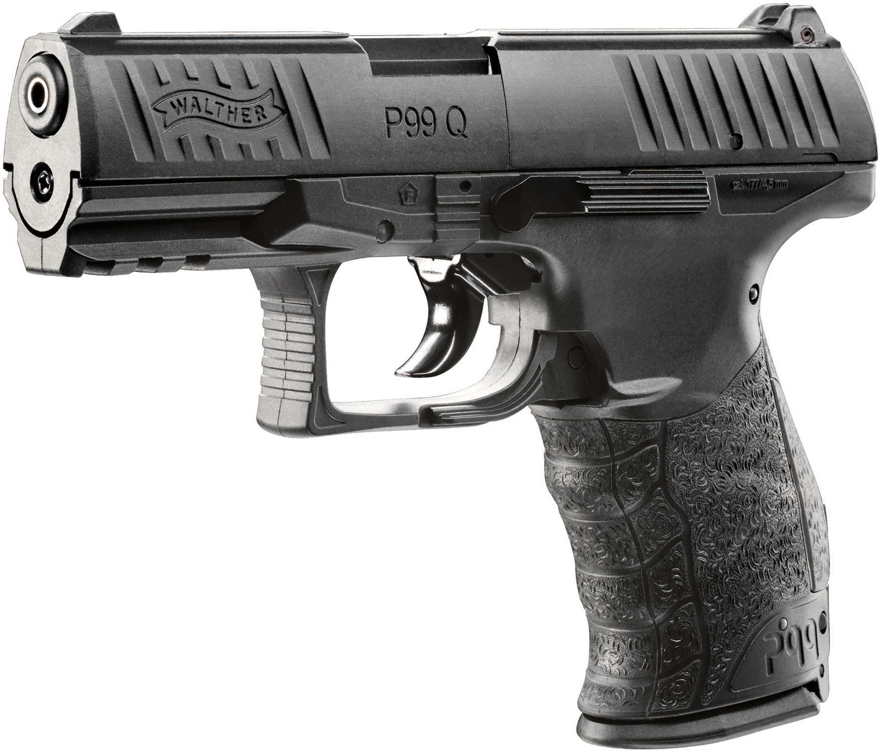 Umarex USA 2256010 Walther PPQ Air Pistol Single 177 Pellet/BB Black