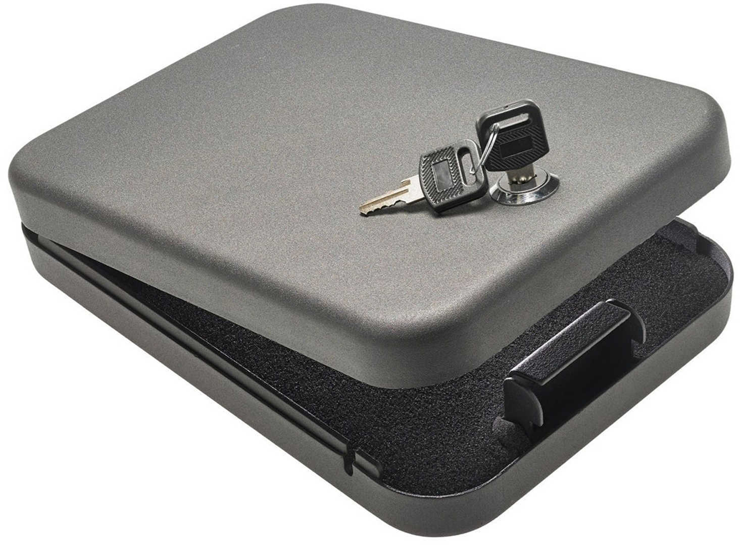 SnapSafe 75200 Lock Box Keyed Large Black 16 Gauge Steel