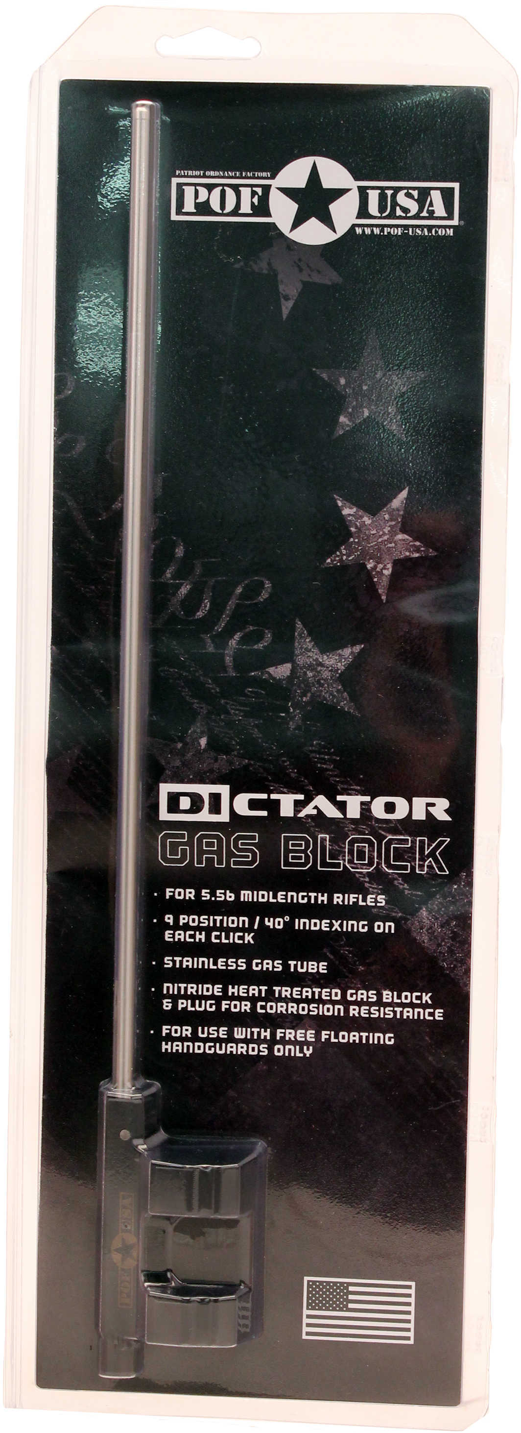 Patriot Ordnance Factory 00838 Adjustable Gas Block 223 Dictator