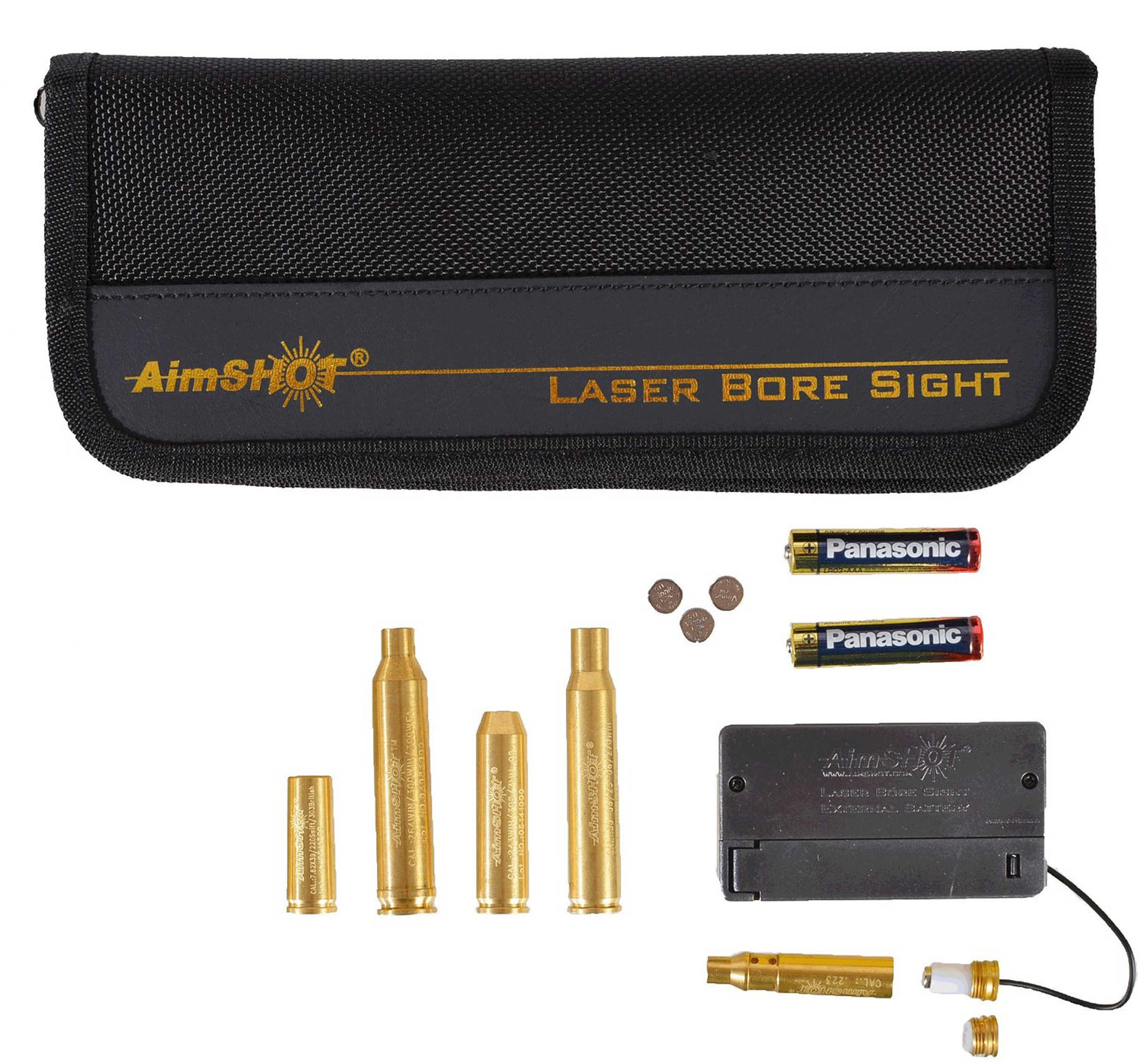 Aimshot MBSKIT3 Modular Rifle Boresighter Kit 243/308 Win/7.62x54mm Chamber Brass