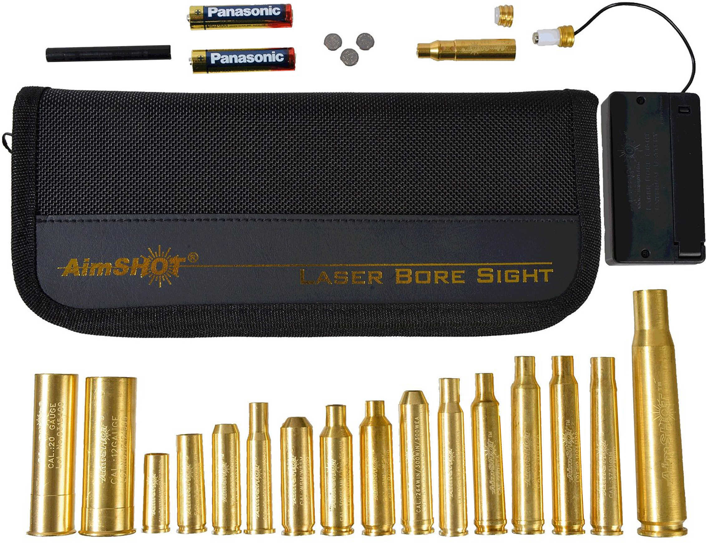 Aimshot KTMASTERRED Master Rifle Laser Boresighter Kit Multiple Brass