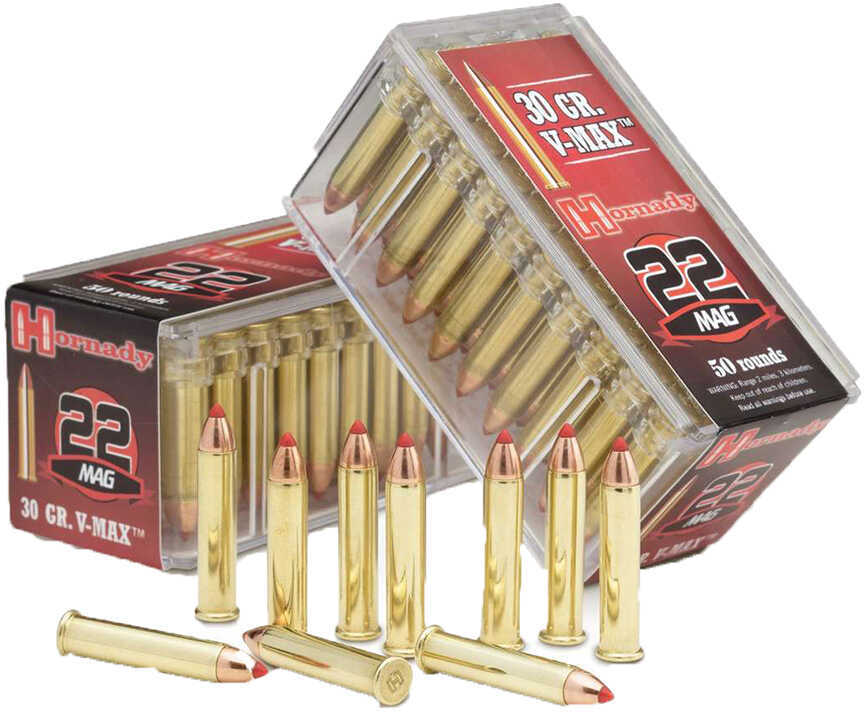 22 Win Mag Rimfire 30 Grain varmint Tip 50 Rounds Hornady Ammunition Winchester Magnum