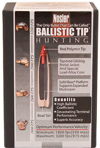Nosler Spitzer Hunting Ballistic Tip 7MM Caliber 150 Grain 50/Box Md: 28150 Bullets