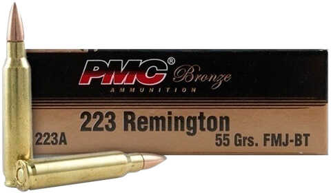 223 Rem 55 Grain Full Metal Jacket 200 Rounds PMC Ammunition 223 Remington