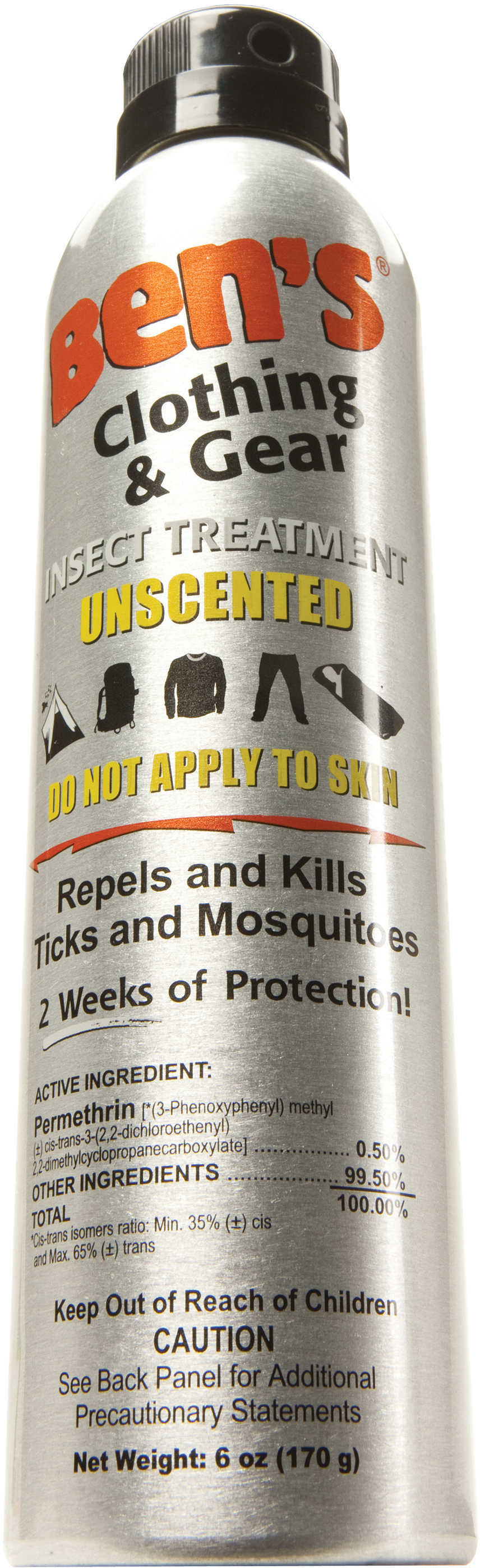 Ben's 00067600 Clothing & Gear Insect Repellent 6 Oz Aerosol