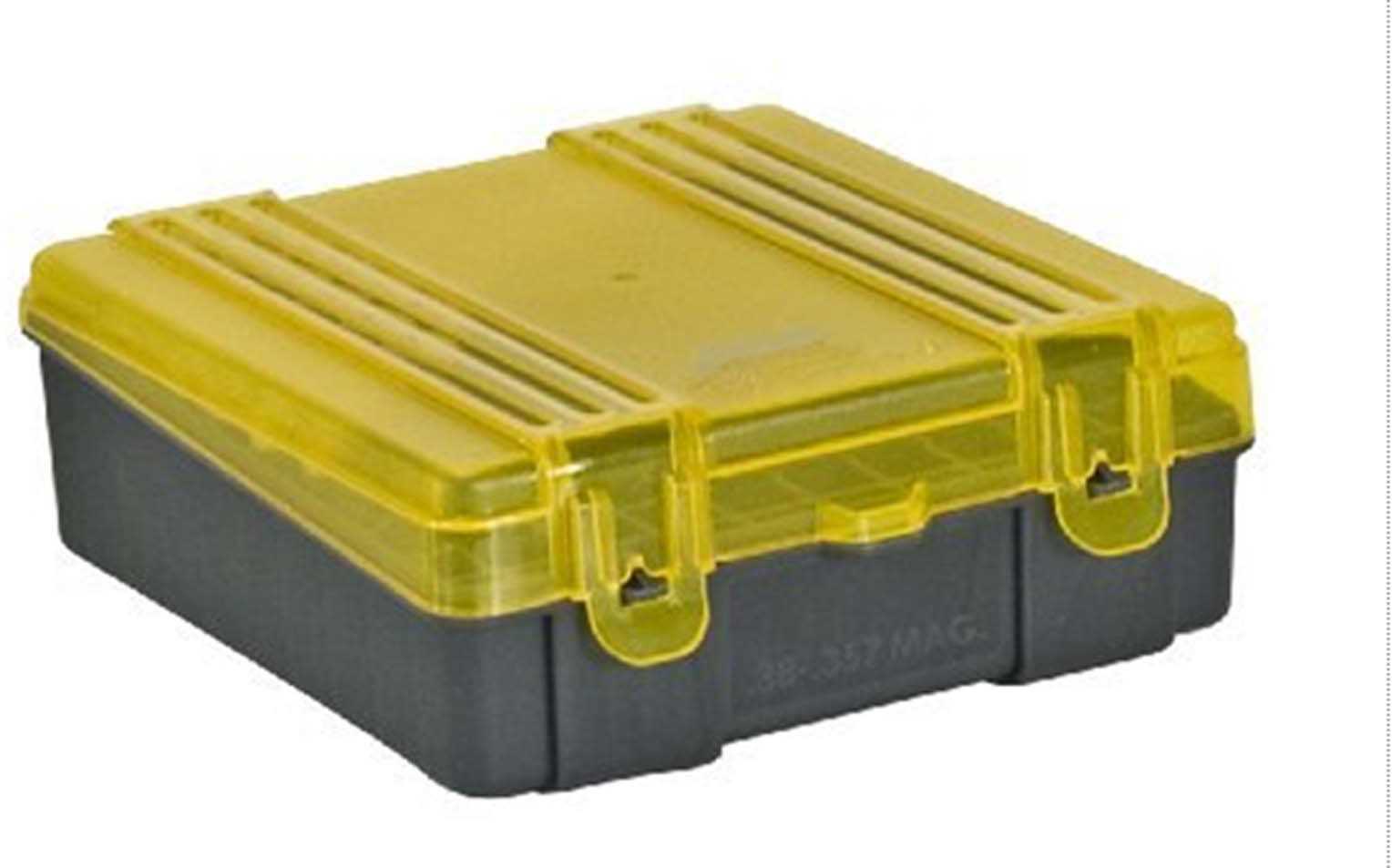 Plano Ammo Box .38/.357 100-RNDS Flip Top 6Pk Case Lot