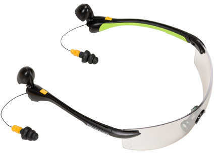 BG Sound Shield Shooting Glasses Yellow W/Ear Plugs