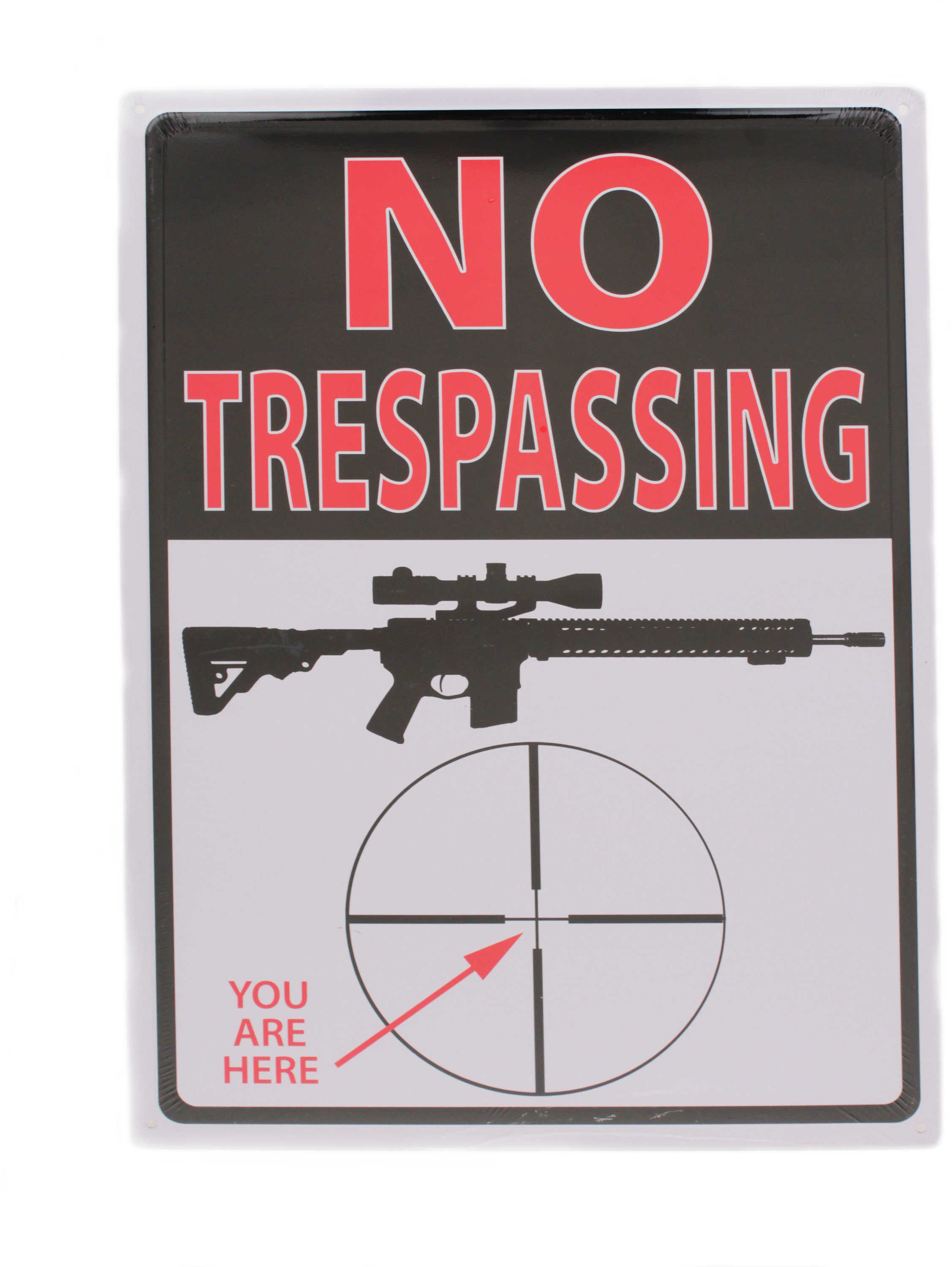 Rivers Edge Sign 12"X17" TRESPASSING You're Here