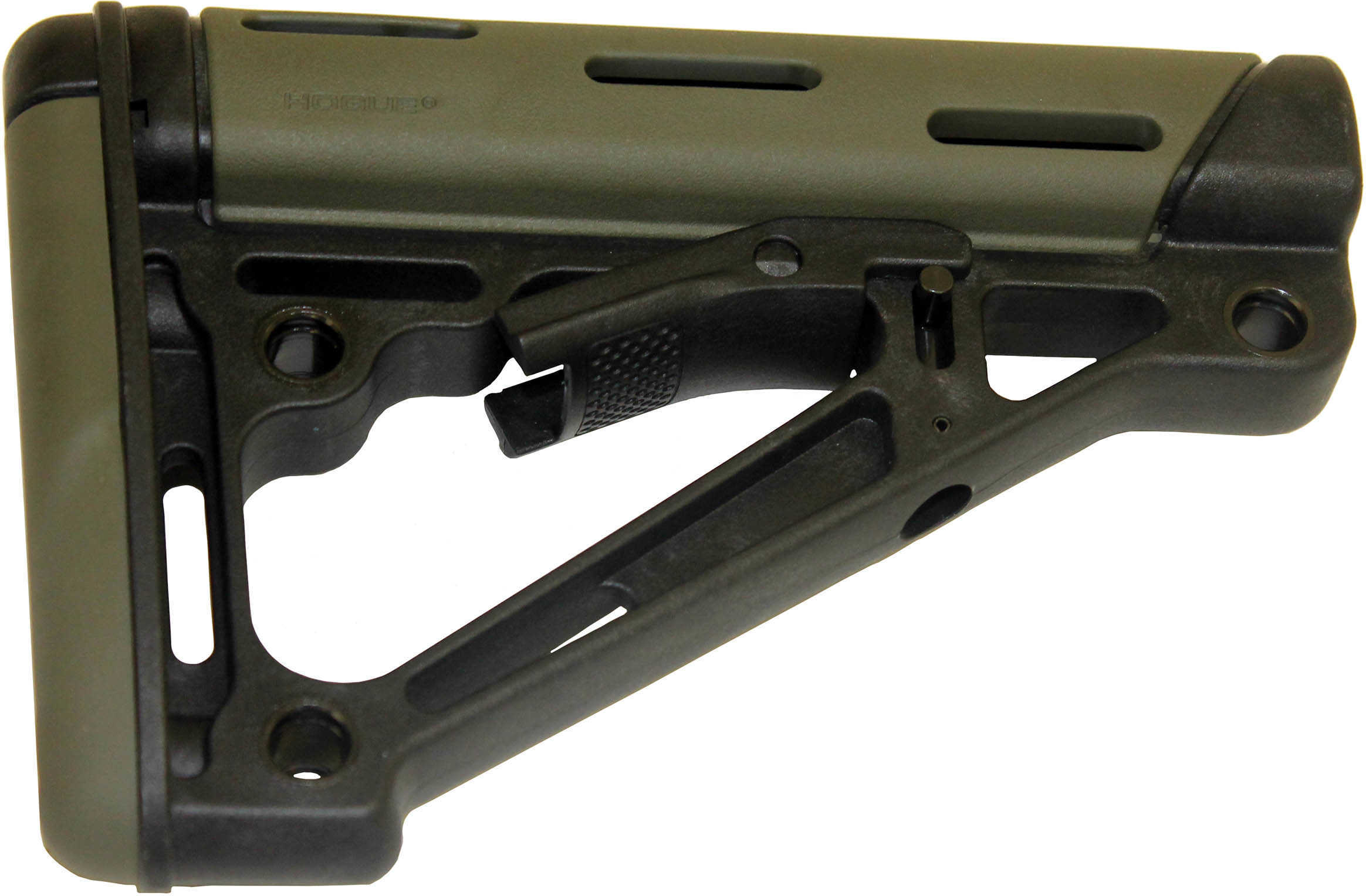 Hogue AR15 M16 OverMold Collaps Buttstock OD Green Rubber