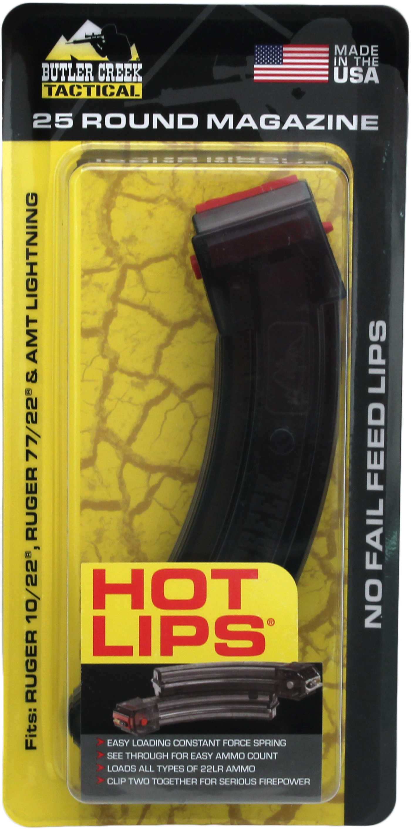 Butler Cr. Hot LIPS Magazine 10/22® 25RNDS. Smoke