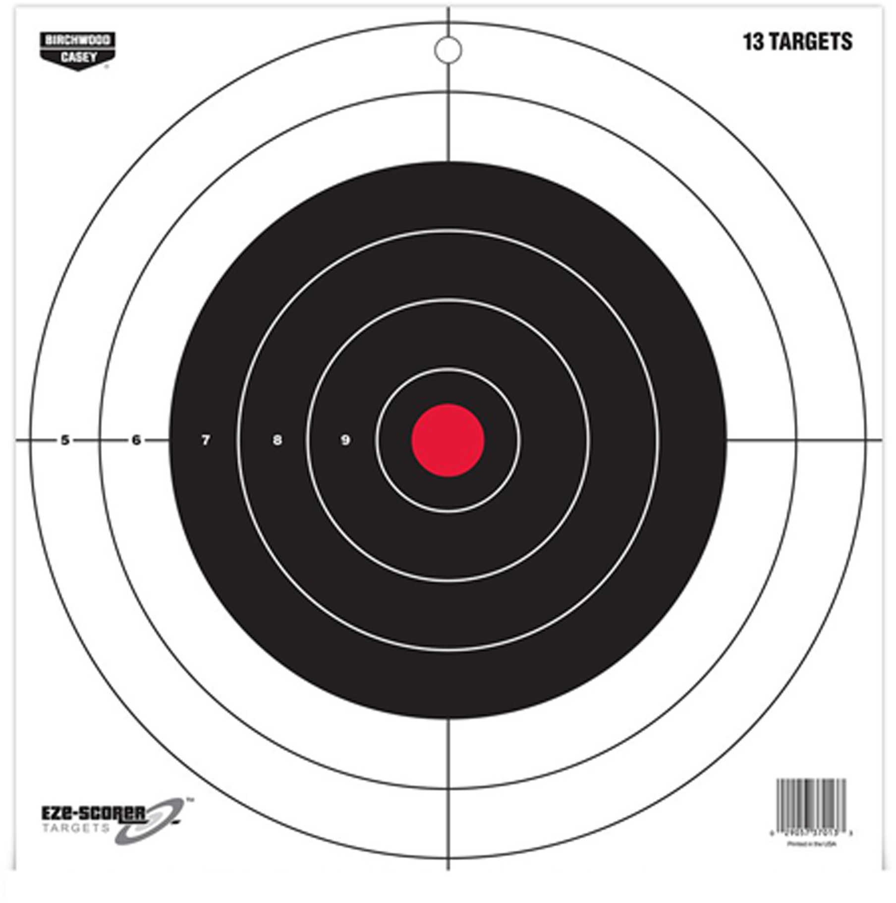 B/C Target EZE-SCORER Paper 12" BULL'S-Eye 13 Targets