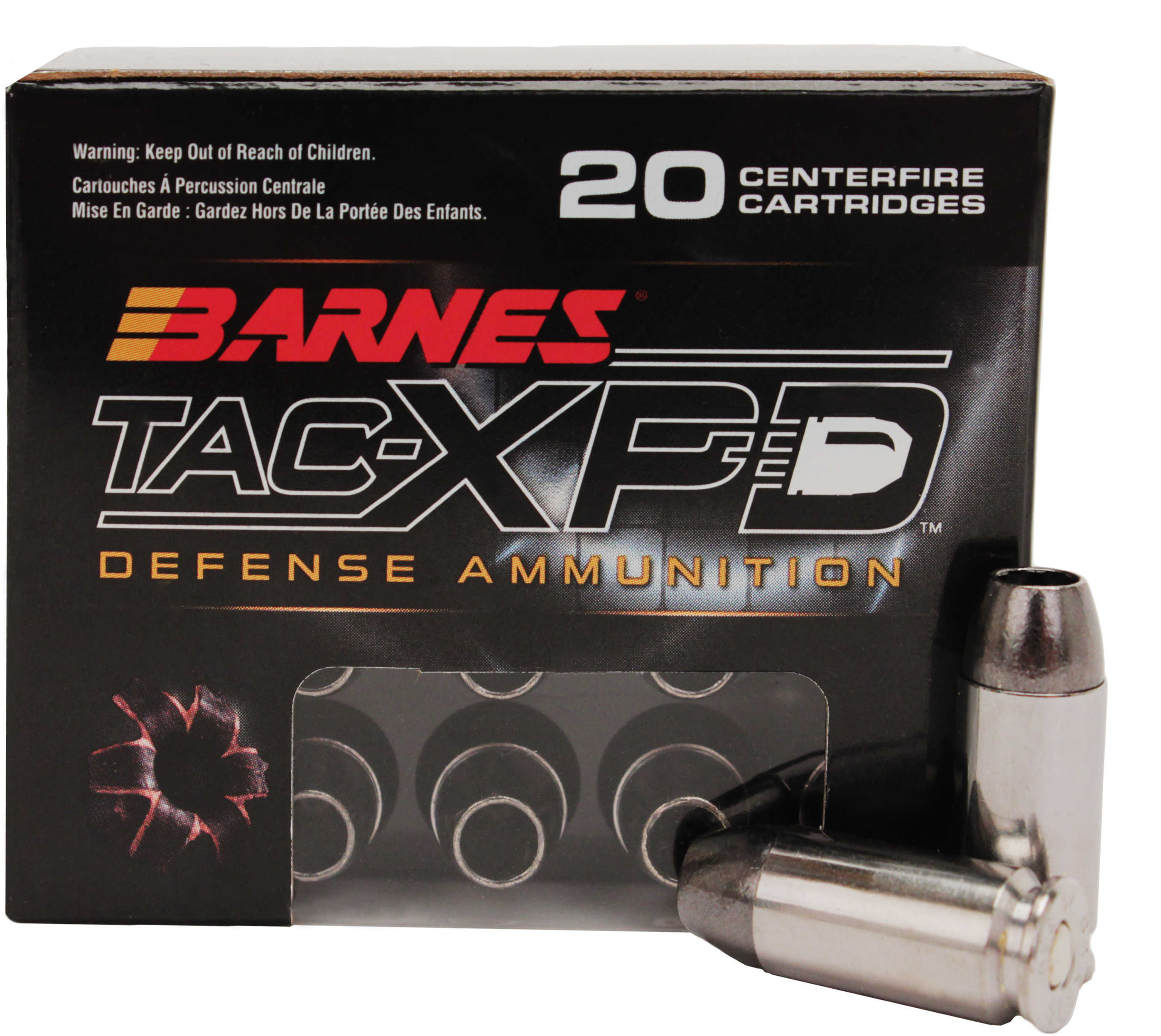 Barnes TAC-XPD Defense Handgun Ammunition .40 S&W 140 Gr 1120 Fps 20/Box