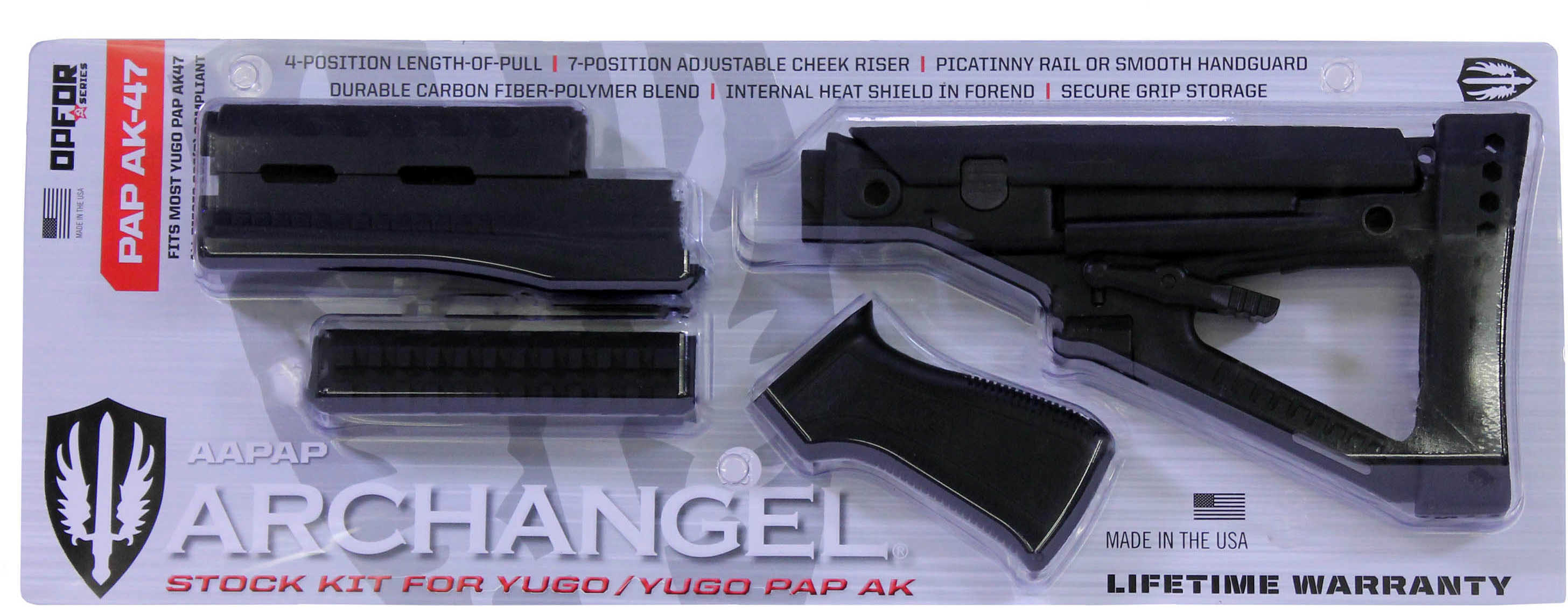 Pro Mag Archangel Yugo AK-Pap Stock Set Black