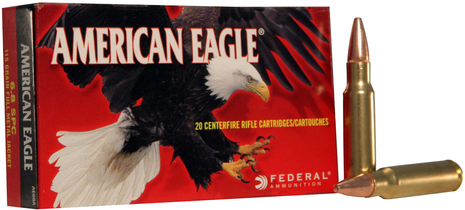 6.8mm SPC 115 Grain Full Metal Jacket 20 Rounds Federal Ammunition