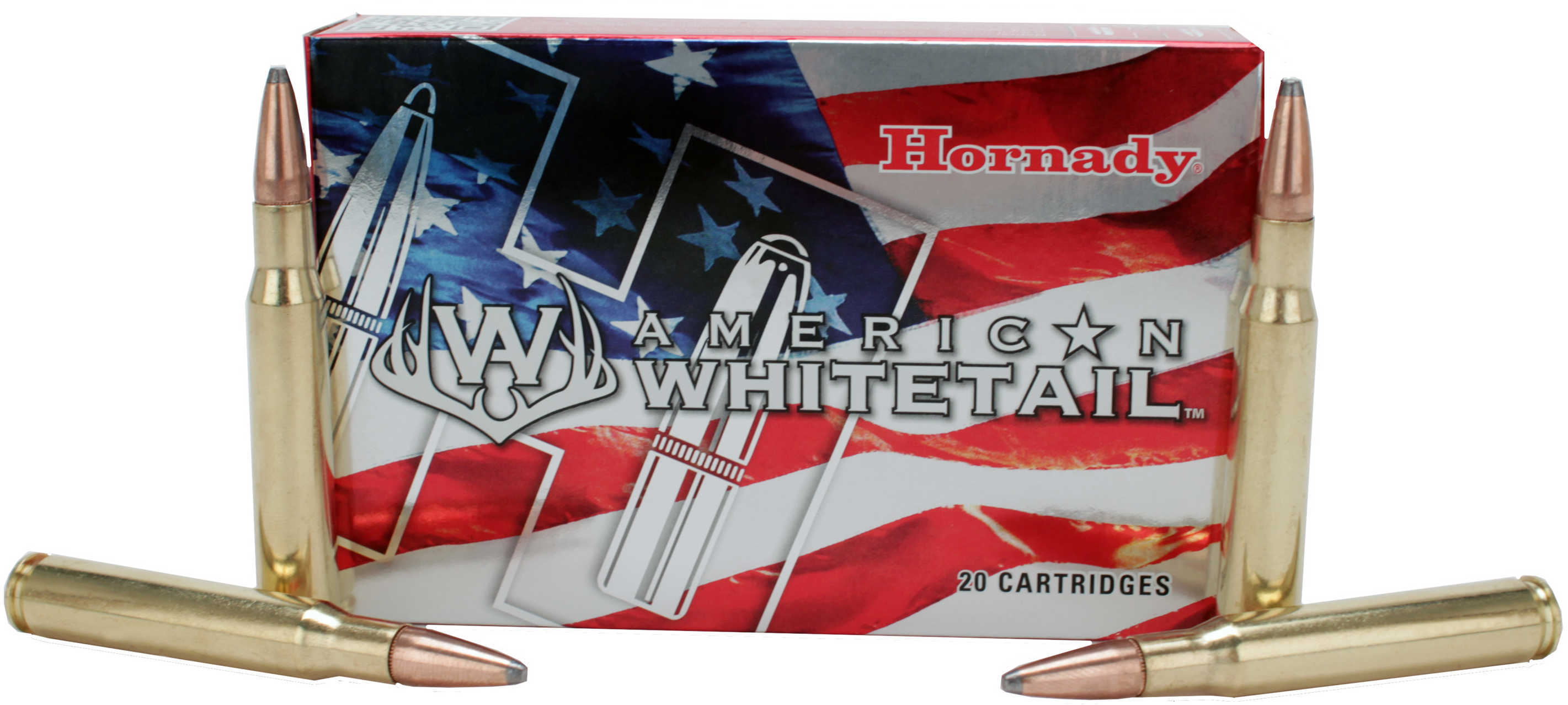 Hornady American Whitetail Rifle Ammunition .270 Win 130 Gr SP 2825 Fps - 20/Box