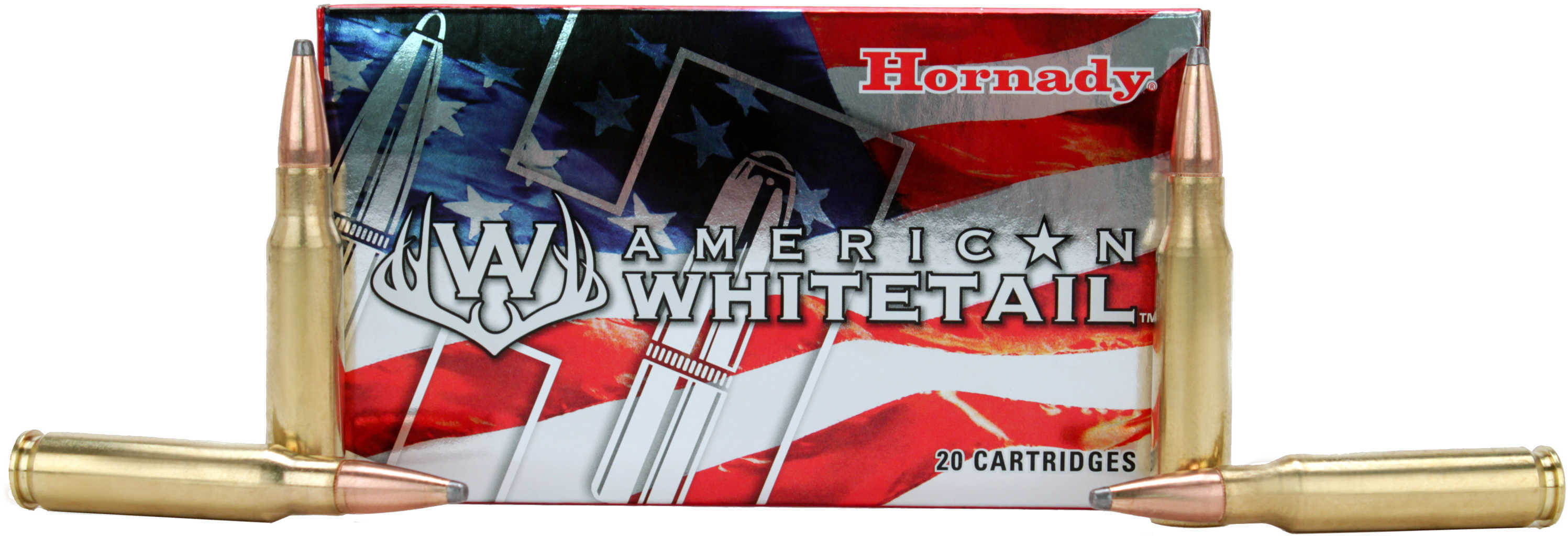 Hornady American Whitetail Rifle Ammunition .308 Win 150 Gr SP 2553 Fps - 20/Box
