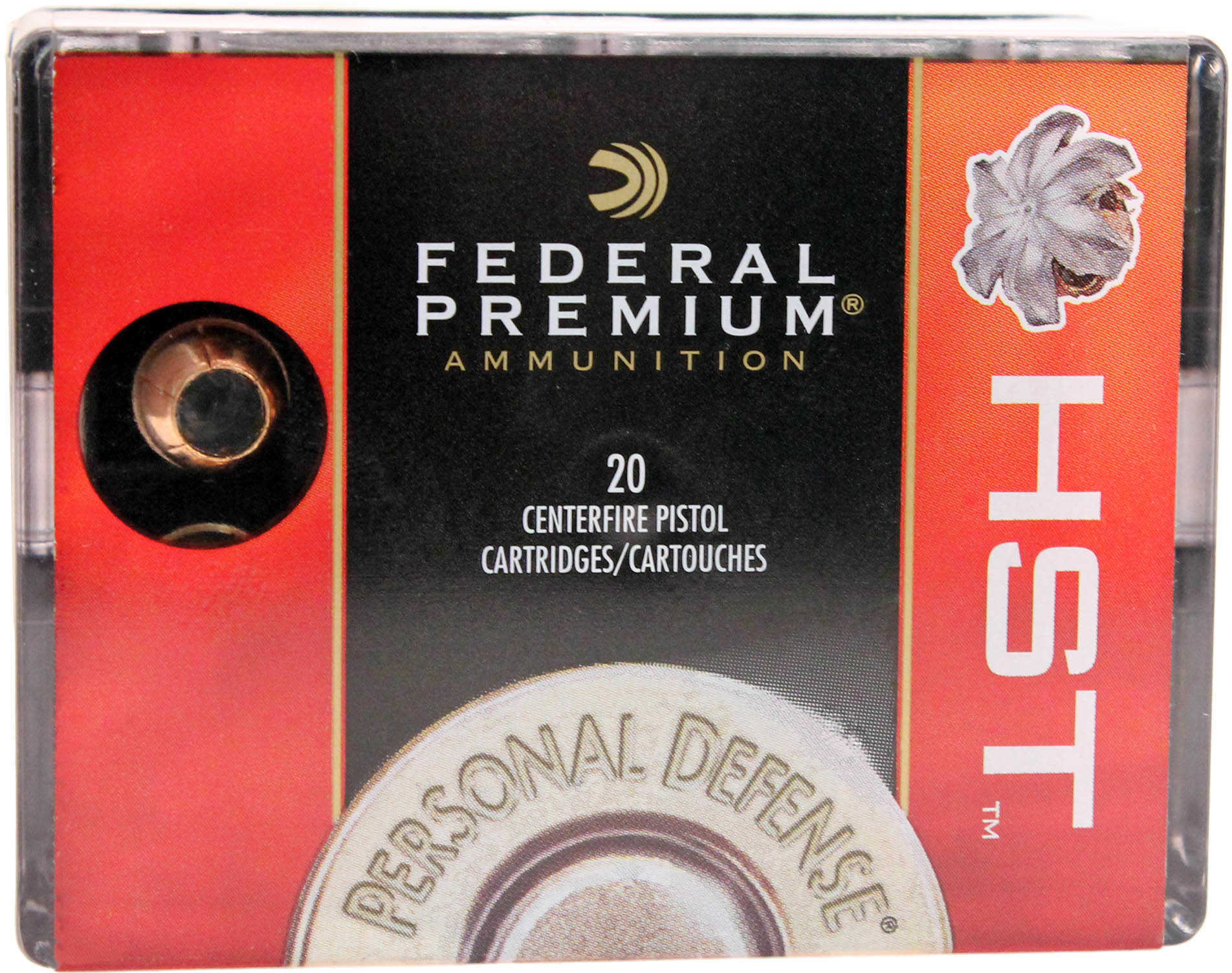 Federal Premium Personal Defense Hst Handgun Ammunition .40 S&W 180Gr 1010Fps - 20/Box