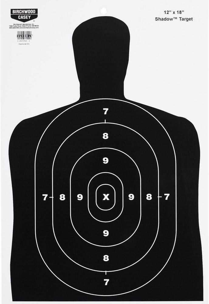 B/C Target EZE-SCORER 12"X18" Bc27 Silhouette 10 Targets