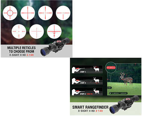 ATN X-Sight HD II 3-14X Rifle Scope Day/Night Smart