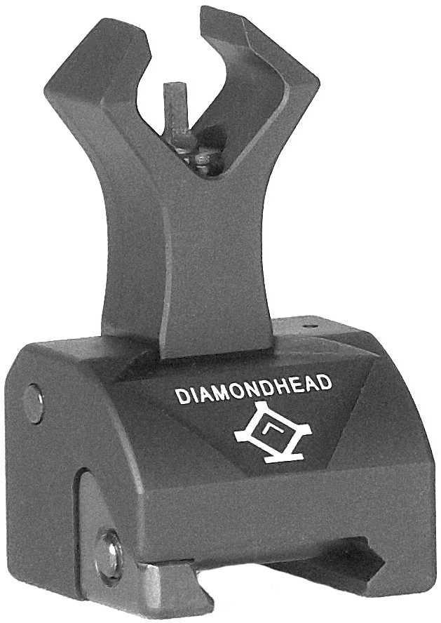 DIAMONDHEAD Front Combat Sight Gas Block Flip-Up Style Black