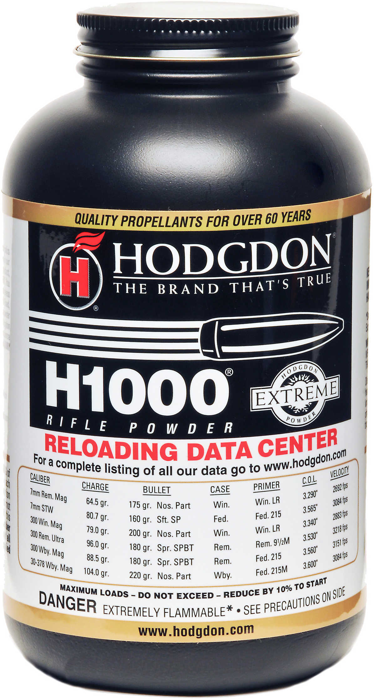Hodgdon Extreme H1000 Rifle Powder 1 Lbs