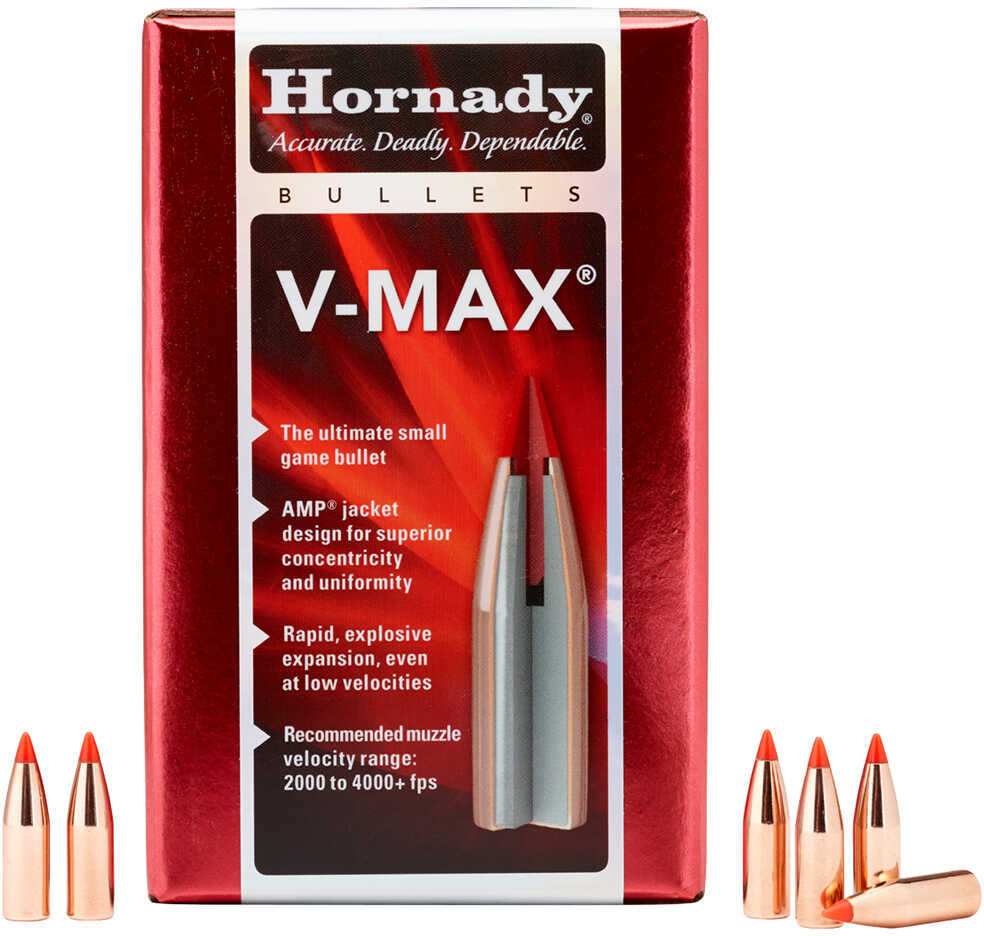 Hornady 22 Caliber Bullets .224 35 Grain V-Max Per 100 Md: 22252