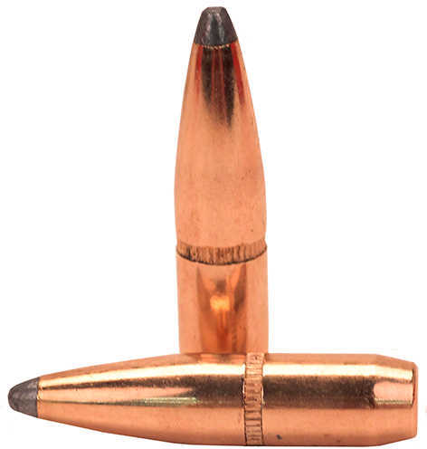 Hornady 25 Caliber .257 Diameter 117 Grain Boat Tail Spire Point With Cannelure 100 Count
