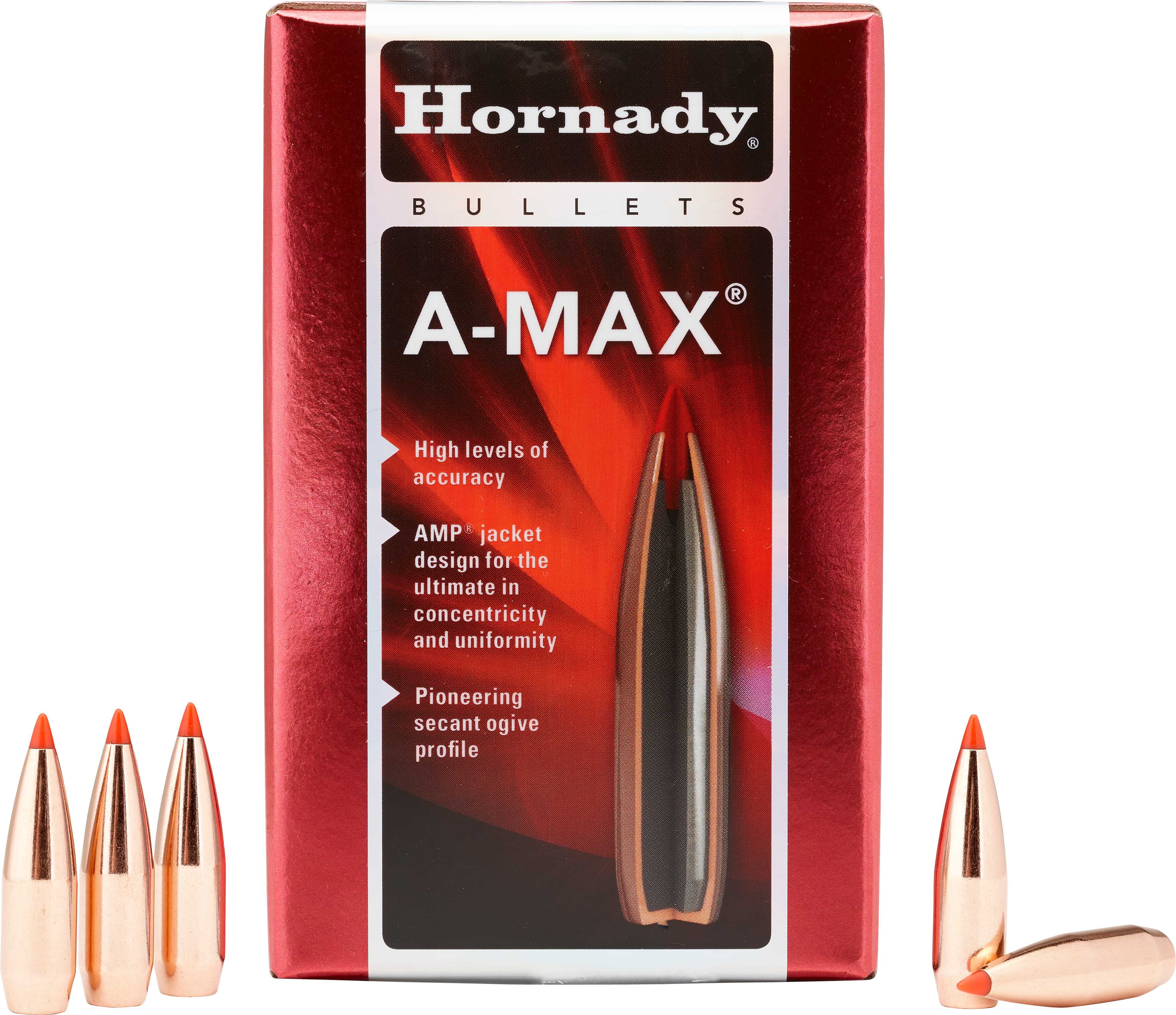 Hornady Bullets 30 Caliber .308 168 Grain A-Max 100CT