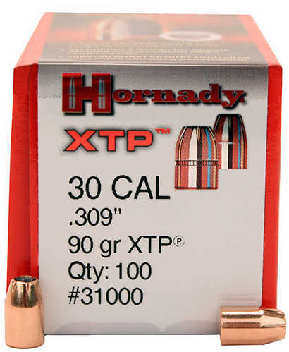 Hornady Bullets 30 Caliber .309" 90 Grain XTP-JHP 100CT