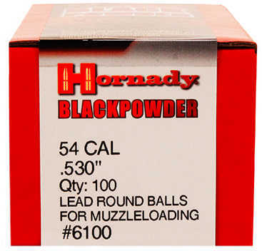 Hornady Lead Round Ball .54 Cal .530" 100/ct