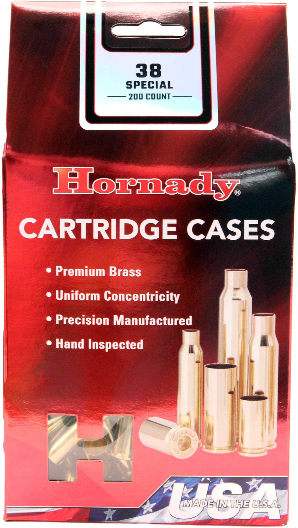 Hornady Unprimed Handgun Cartridge Cases .38 Spl 200/ct