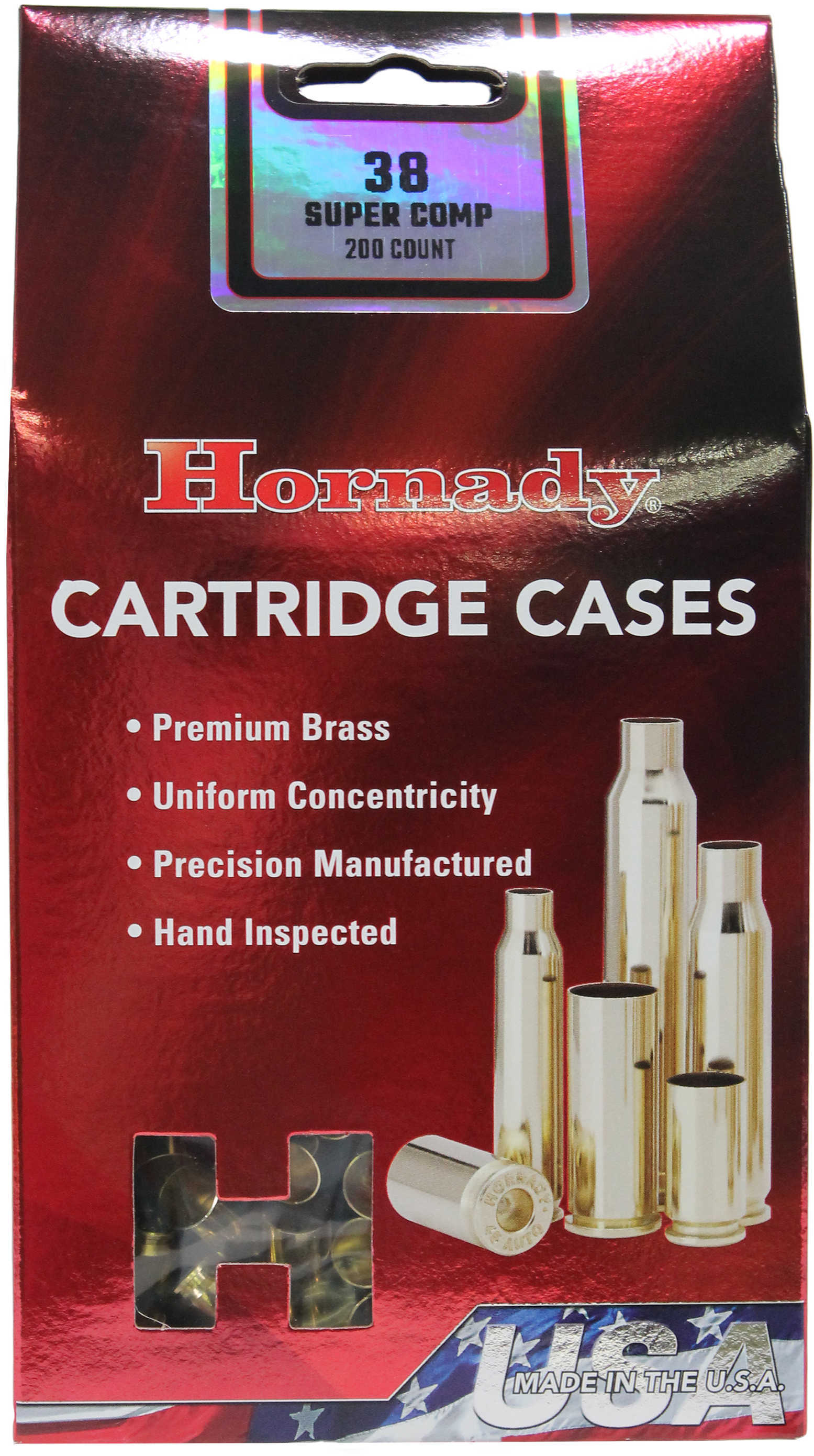Hornady Unprimed Cases .38 Super 200-Pack