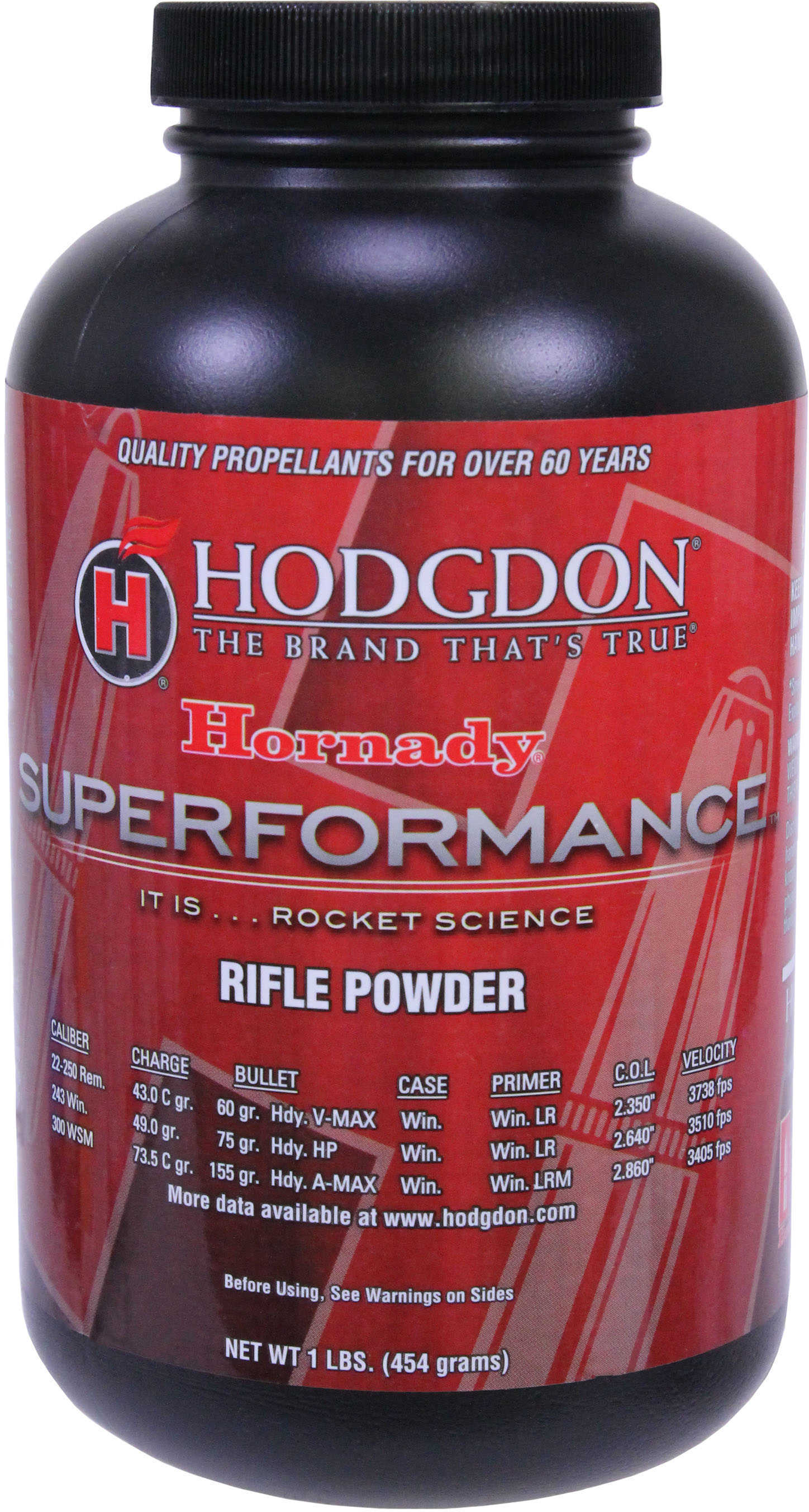 Hodgdon Superformance Spherical Rifle Powder 1 Lb