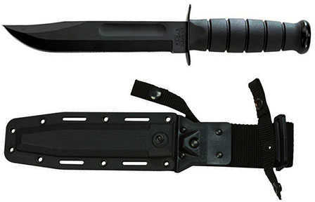 Ka-Bar Ka-Bar Fixed Knife 7" Clip Point Blade Black With Sheath