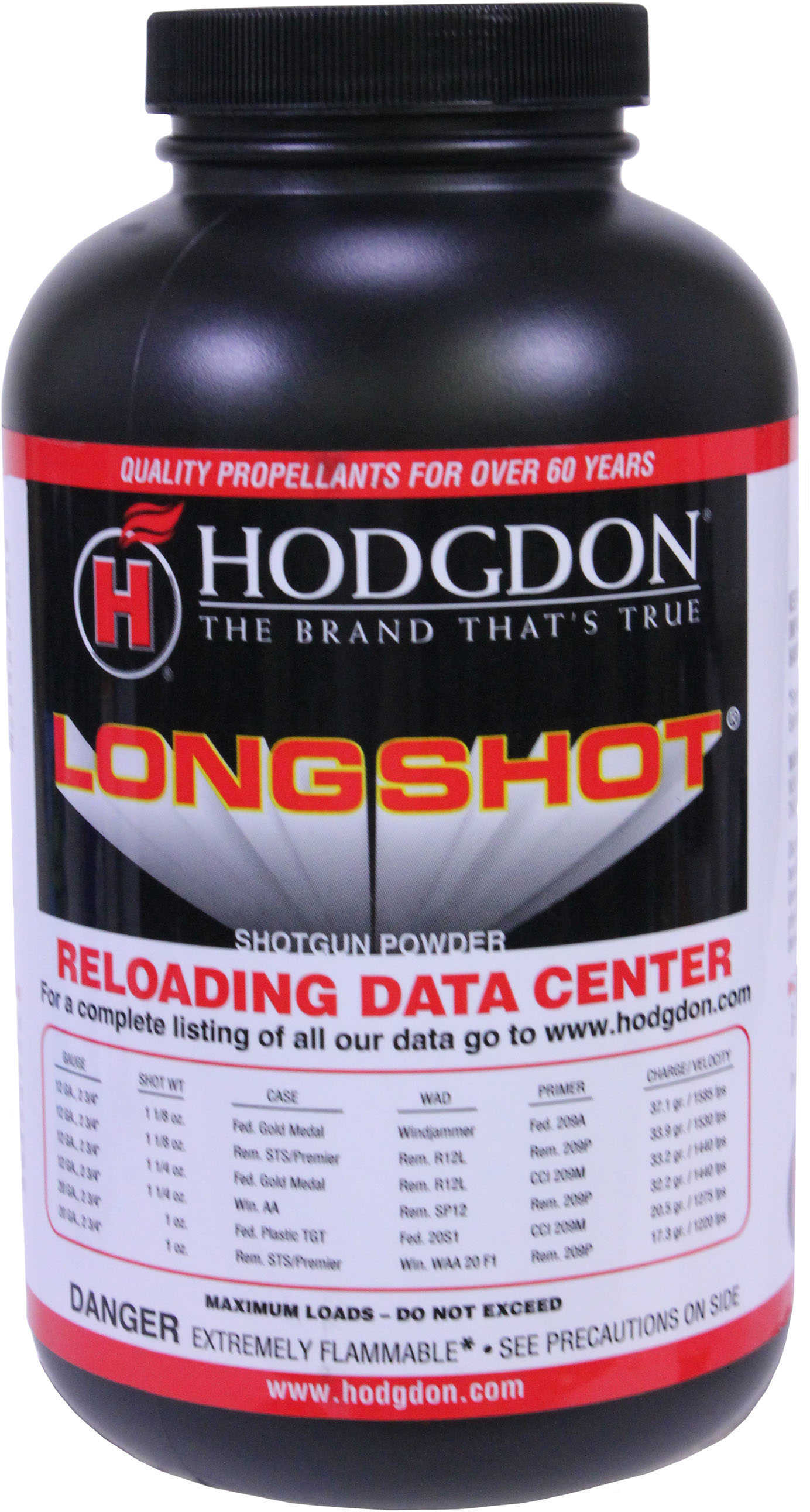 Hodgdon LONGSHOT Spherical Shotshell & Handgun Powder 1 Lb