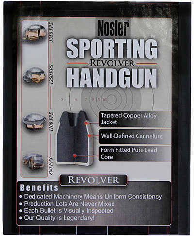 Nosler Sporting Handgun Revolver Bullets .41 Cal .410" 210 Gr JHP 100/ct