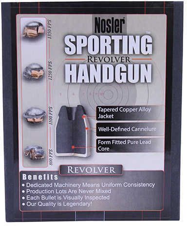 Nosler Sporting Handgun Revolver Bullets .45 Colt .451" 50 Gr JHP 100/ct