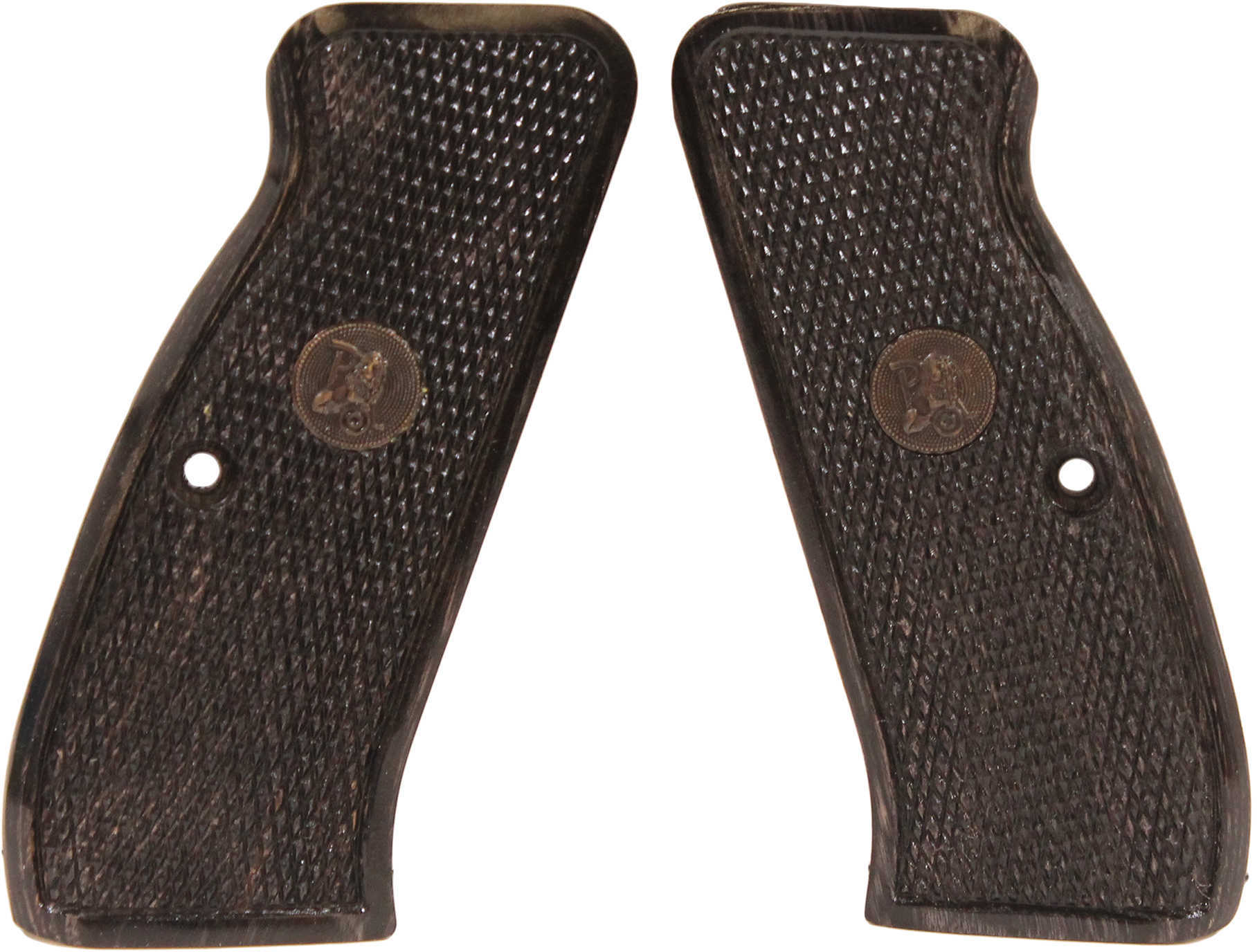 Pachmayr Laminated Wood Grips CZ 75/85 Black/Gray Checkered